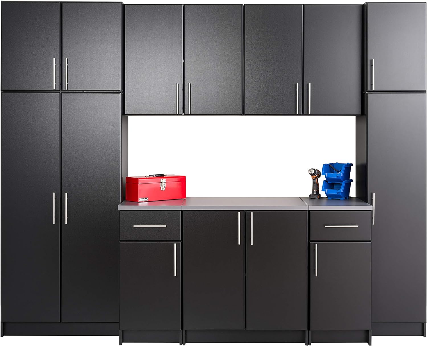 Prepac E Elite Storage Cabinet Set, 2 pc, Espresso