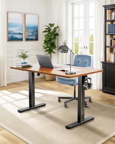 HUANUO Electric Standing Desk, 71 x 35 inch Large Height Adjustable Table, Powerful Brushless Motor, 4 Memory Preset, Sit Stand Up Desk