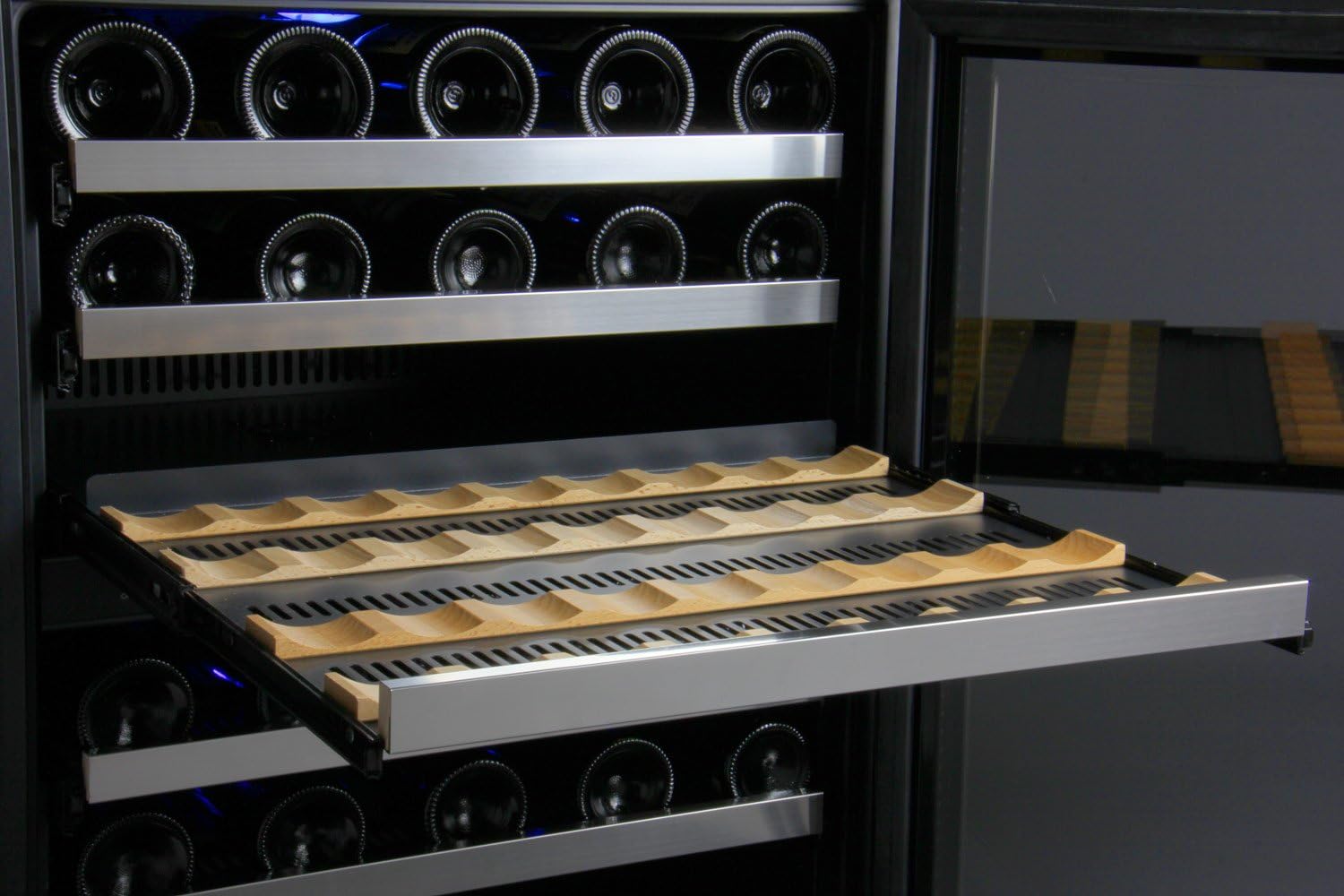 Allavino Wine Refrigerator, 56 Bottle, Stainless Steel - Smart Home Appliances