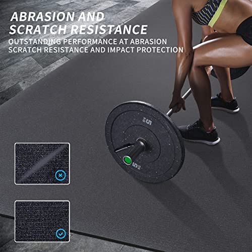 MRO Extra Large Exercise Mat 12'x7'/9'x7'/7'x7'/7'x5'(7mm), High-Density Workout Mats for Home Gym Flooring, Non-Slip, Extra Thick Durable Cardio Mat