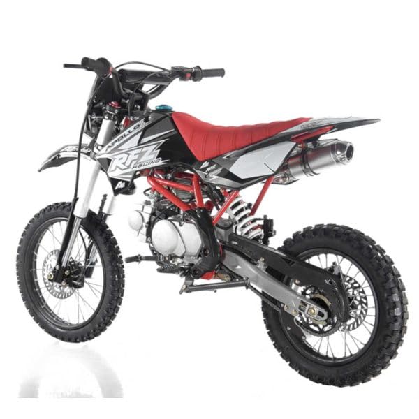 HHH 125cc Apollo X19 RFZ Adult Gas Dirt Pit Bike 4 Speed Manual Clutch 125cc Dirtbike with Headlight
