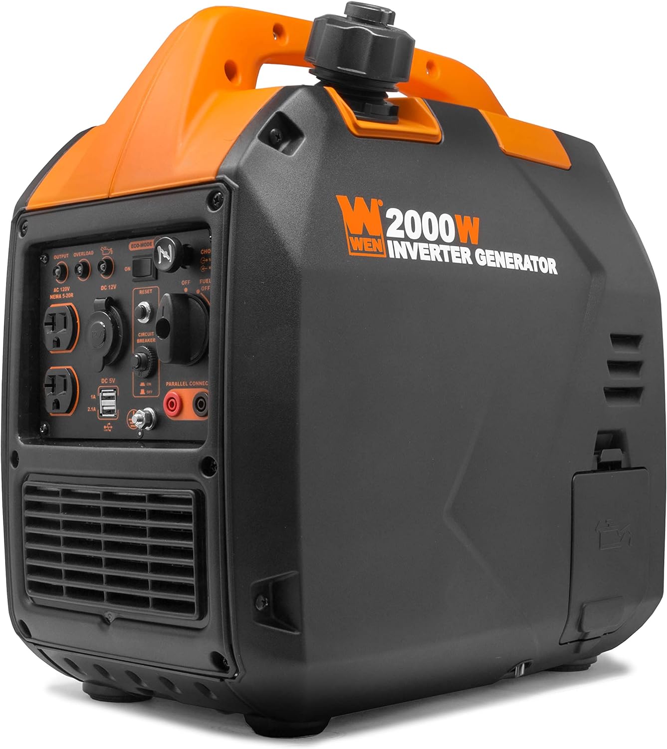 WEN 56203i Super Quiet 2000-Watt Portable Inverter Generator w/Fuel Shut Off, CARB Compliant, Ultra Lightweight