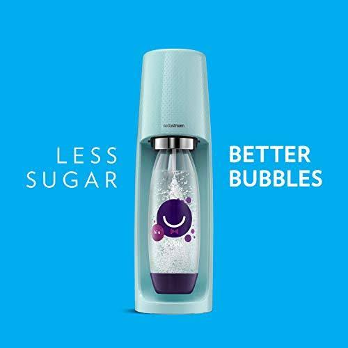 Sodastream Icy Blue Fizzi Sparkling Water Maker with bubly Blackberry Drops