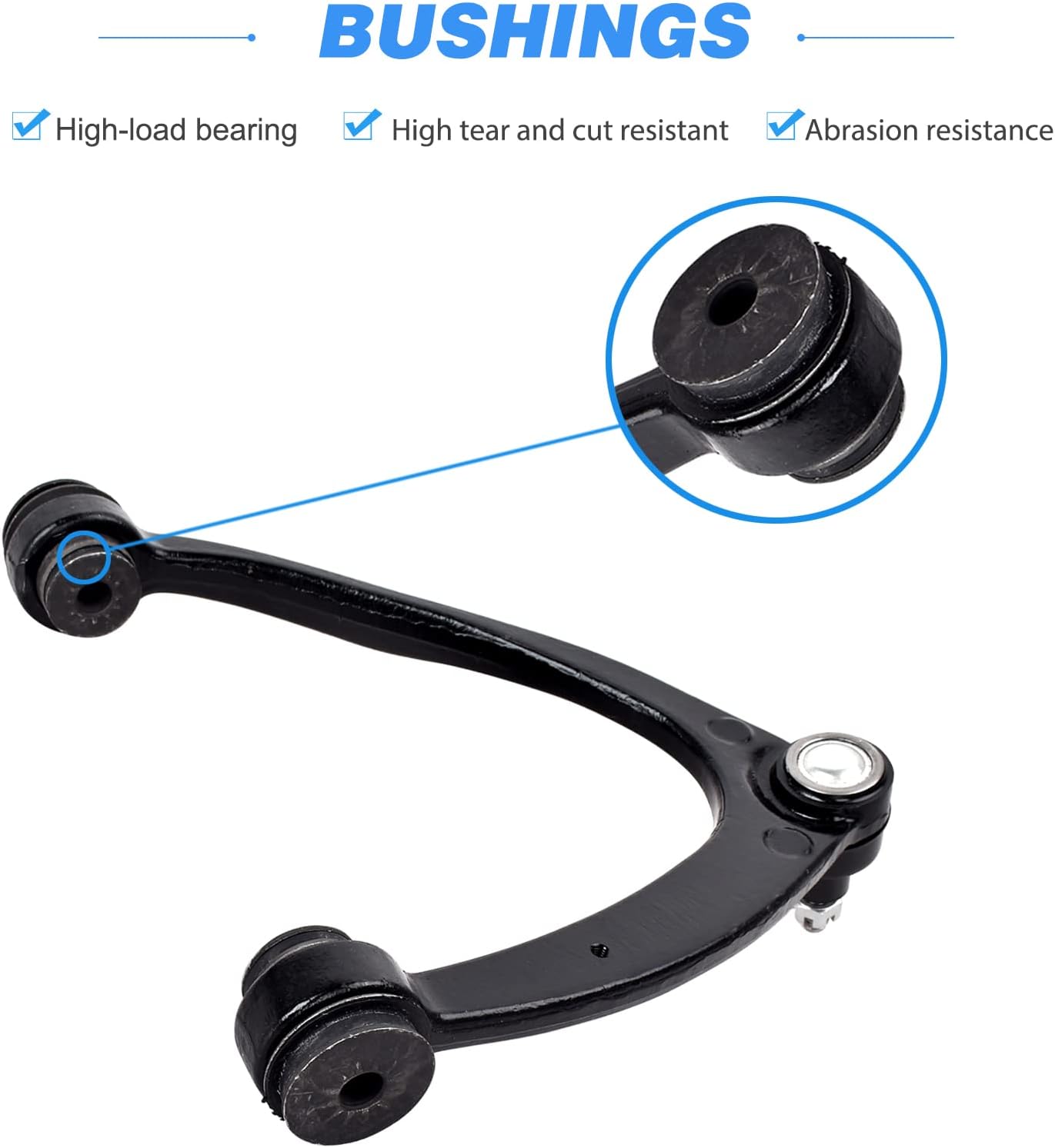 nifeida 2Pcs Front Upper Control Arm w/Ball Joint Assembly Compatible with 07-15 Silverado 1500 Avalanche 1500 Suburban Tahoe