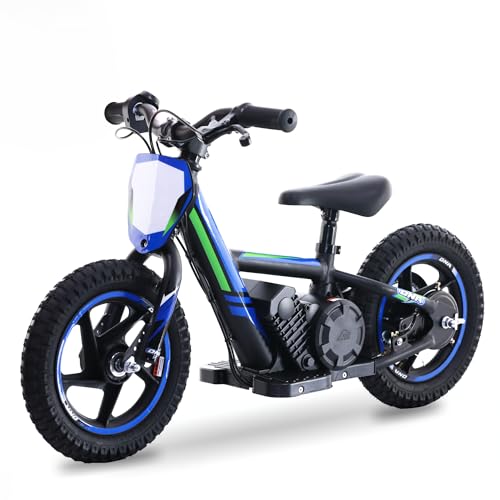 OLALA Electric Dirt Bike for Kids Aged 3-6, 170W Racing Grade Electric Motorcycle, New Aluminum Frame with 2 Power Modes, 24V Detachable Battery
