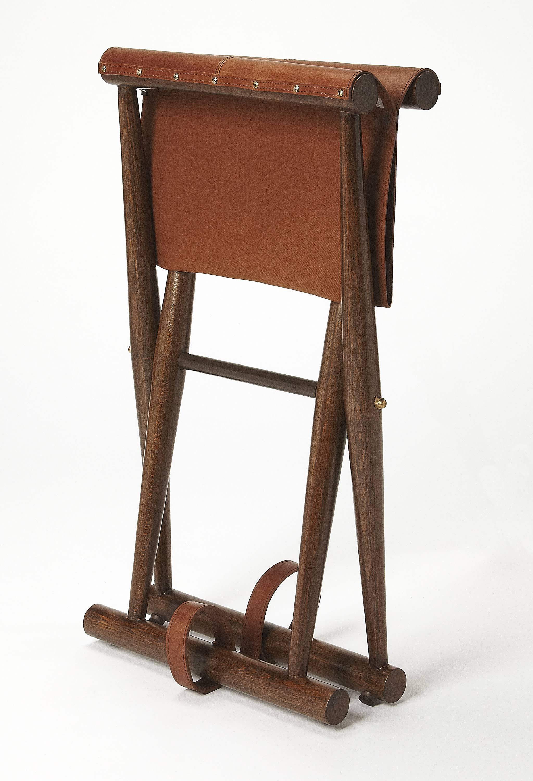 Butler Leather Sutton Folding Stool