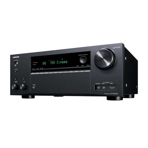 Onkyo TX-NR7100 9.2-Channel AV Receiver - 100 Watts Per Channel, Dirac Live Out of Box, Works with Sonos Certified, THX Certified and More