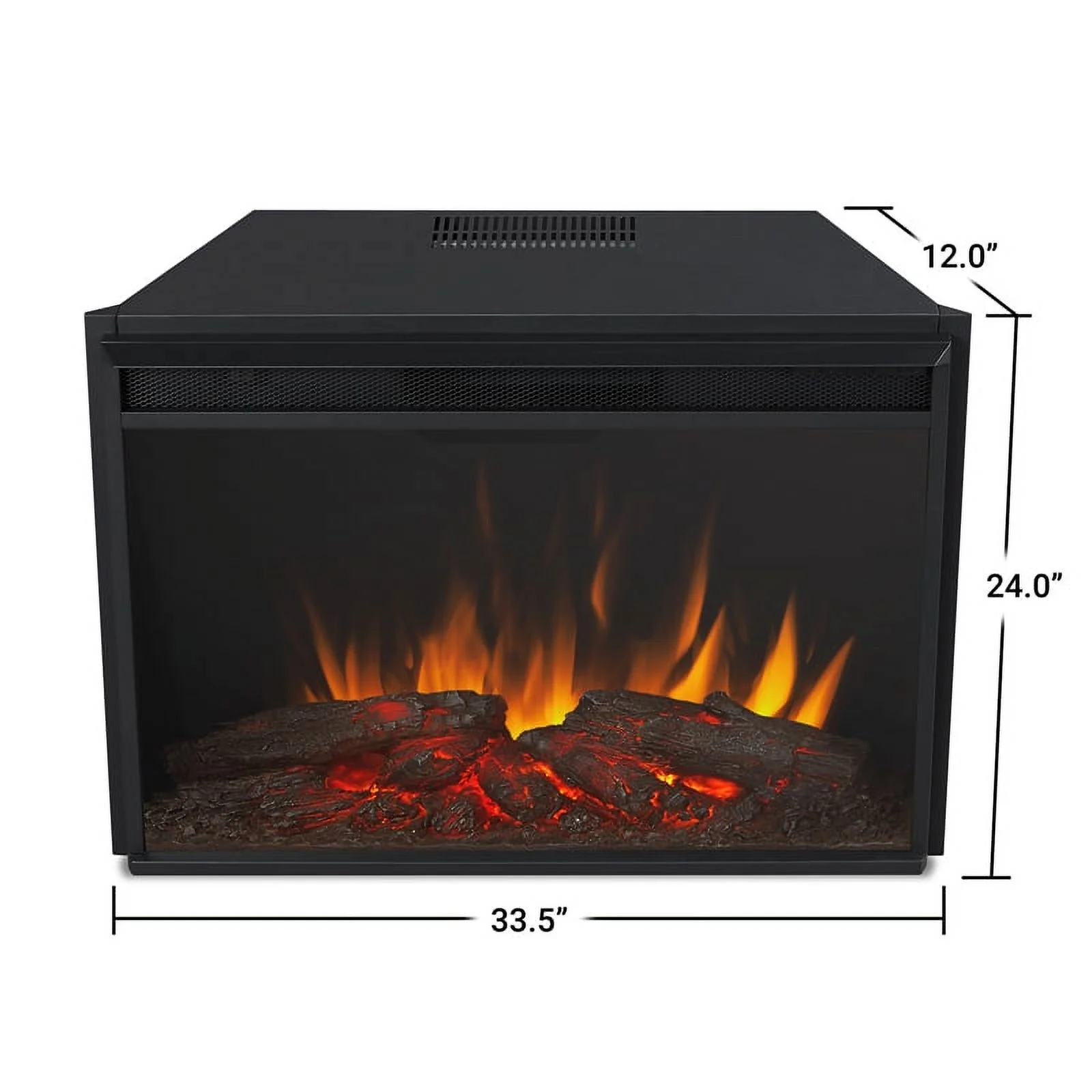 Real Flame Manus 64" Modern Wood Grand Electric Fireplace in White