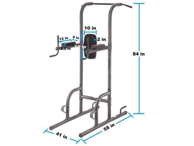 BestMassage Durable Multi-Function Body Power Tower w/ Dip Station Pull Up Bar for Home