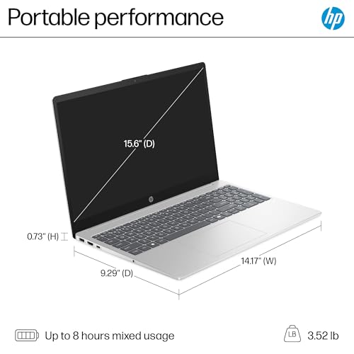 HP 15.6" Touchscreen Laptop Computer for Home Business and Student, 32GB DDR4 RAM, 1TB PCIe SSD, 13th Gen Intel 6-Core (Beat i5-1155G7), WiFi 6