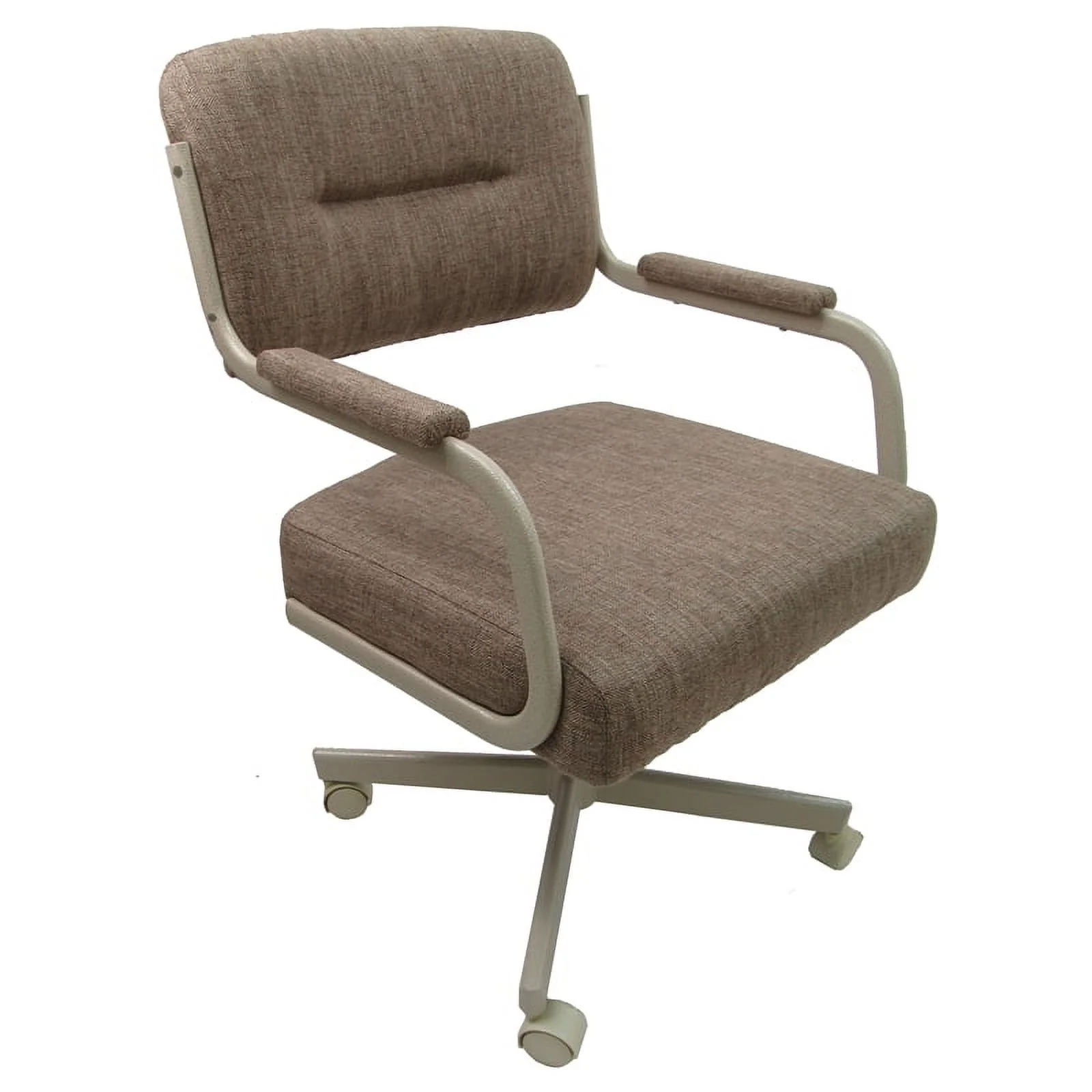 4 - Swivel Metal Caster Dining Chairs - M-110 Style