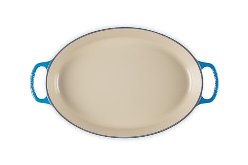 Le Creuset Enameled Cast Iron Signature Oval Baker, 3qt. Sea Salt