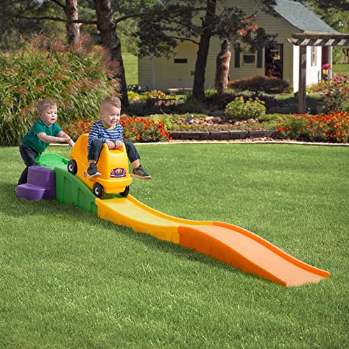 Step2 Up & Down Roller Coaster Toy for Kids, Ride On Push Car, Indoor/Outdoor Playset, Toddlers Ages 2 - 5 years old, Compact Storage