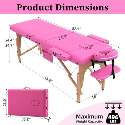 civama Massage Table Massage Bed Portable