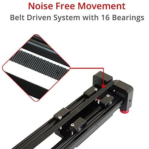 Proaim Spark 13x22 Video DSLR Camera Slider Extendable Double Travel Distance on Tripod Track Dolly Rail Slider (P-SPK-13) | Bes