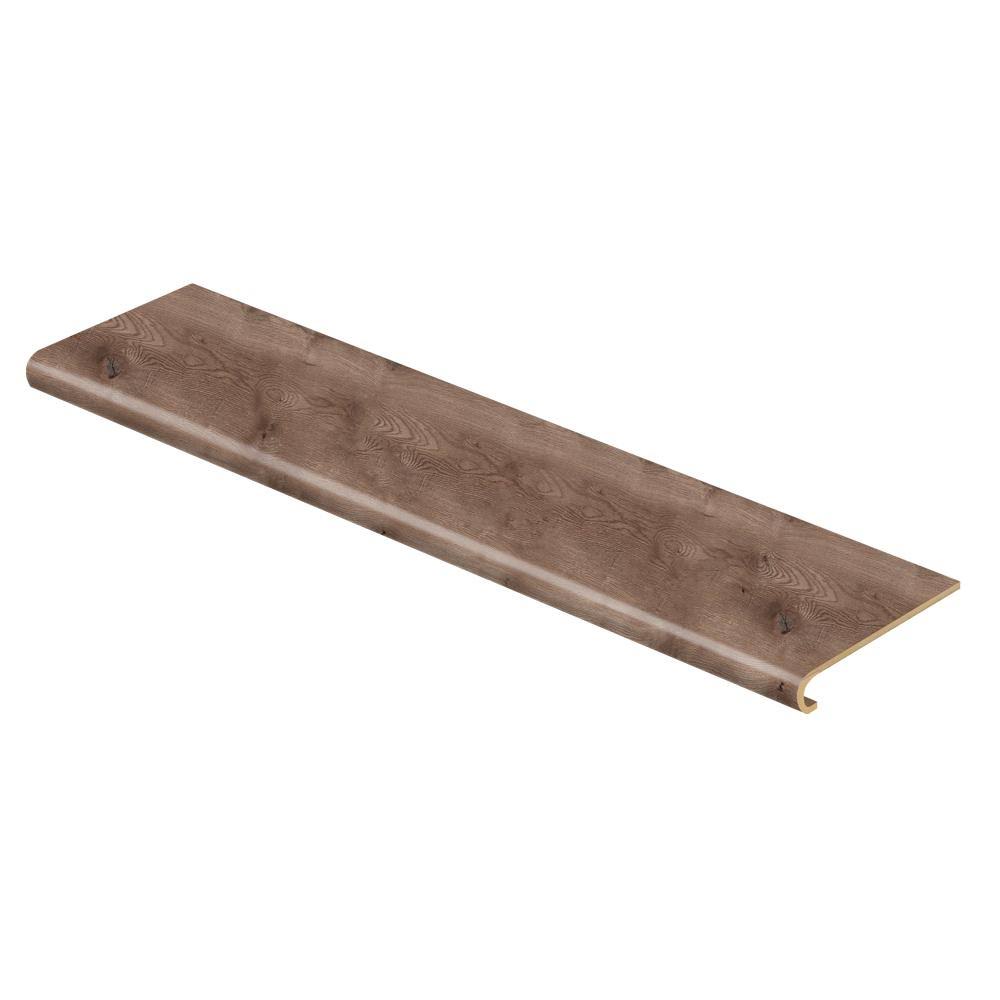 Cap A Tread Anniston Oak 47 in. Length x 12-1/8 in. Width x 1-11/16 in. Thick Laminate to Cover Stairs 1 in. Thick, Medium