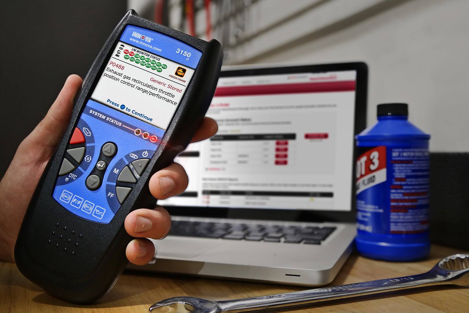 Innova 3150e Code Reader Scan Tool with ABS and Srs for OBD2 Vehicle