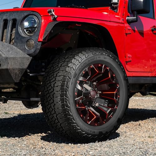 Set of 4 (FOUR) Mastertrack BADLANDS AT All Terrain LT285/70R17 10 Ply E 126S SUV Light Truck Tire + Road Hazard Warranty Included