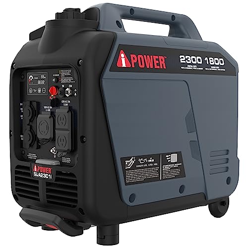 A-iPower 7600W Dual Fuel Quiet Portable Inverter Generator, Electric Start RV Ready, EPA & CARB Compliant CO Sensor