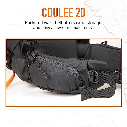 Mystery Ranch Coulee 20 Backpack - Lightweight Hiking Daypack, 20L, L/XL, Black