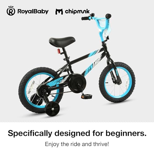 Chipmunk Kids Bike Toddlers 12 14 16 18 Inch Wheel Bicycle Beginners Boys Girls Ages 3-11 Years, Multiple Color Options