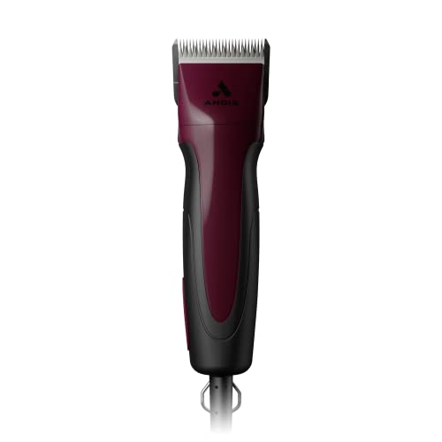 Andis 68530 Excel Professional 5-Speed Detachable Blade Clipper Kit - Animal/Dog Grooming, Rotary Motor, Soft-Grip Anti-Slip Housing, 14-Inch Cord