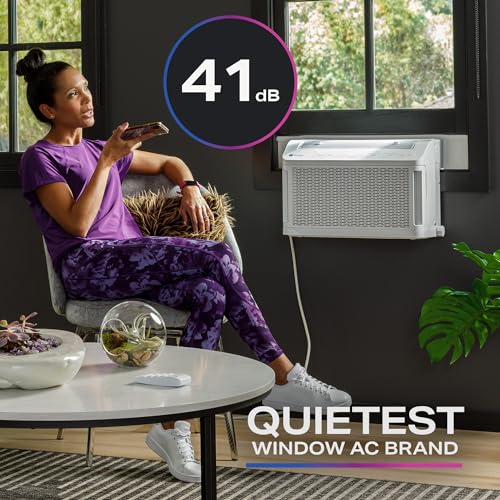 PHNT12CC Clearview Air Conditioner 12,000, Inverter Technology, Ultra Quiet, Medium Rooms up to 550 Sq. FT, Full Window View with Easy Installation