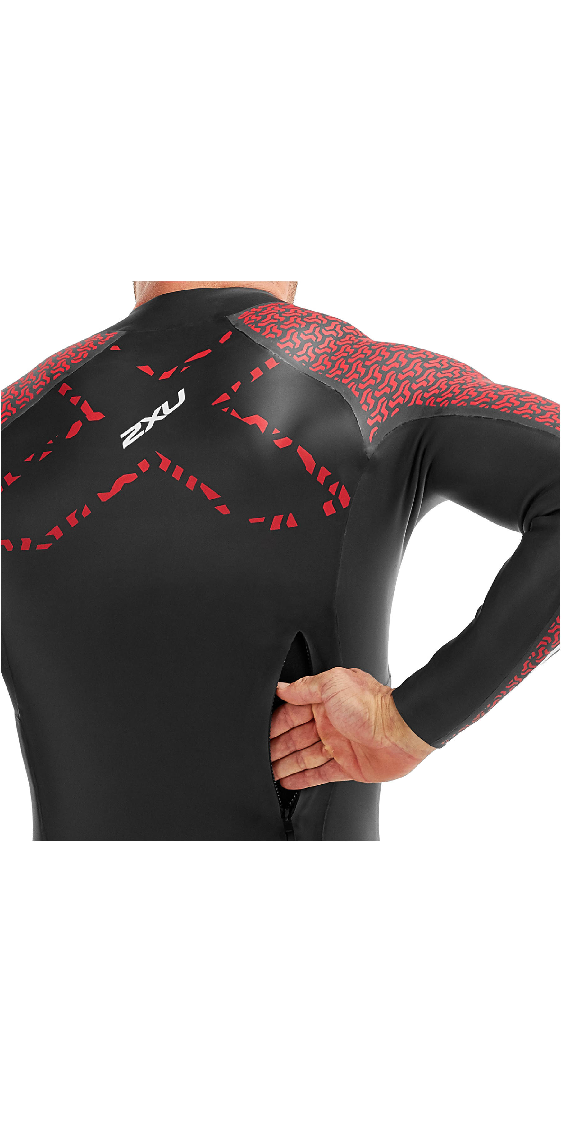 2XU Pro-SwimRun Wetsuit XXL Black/Flame Scarlet Swimrun