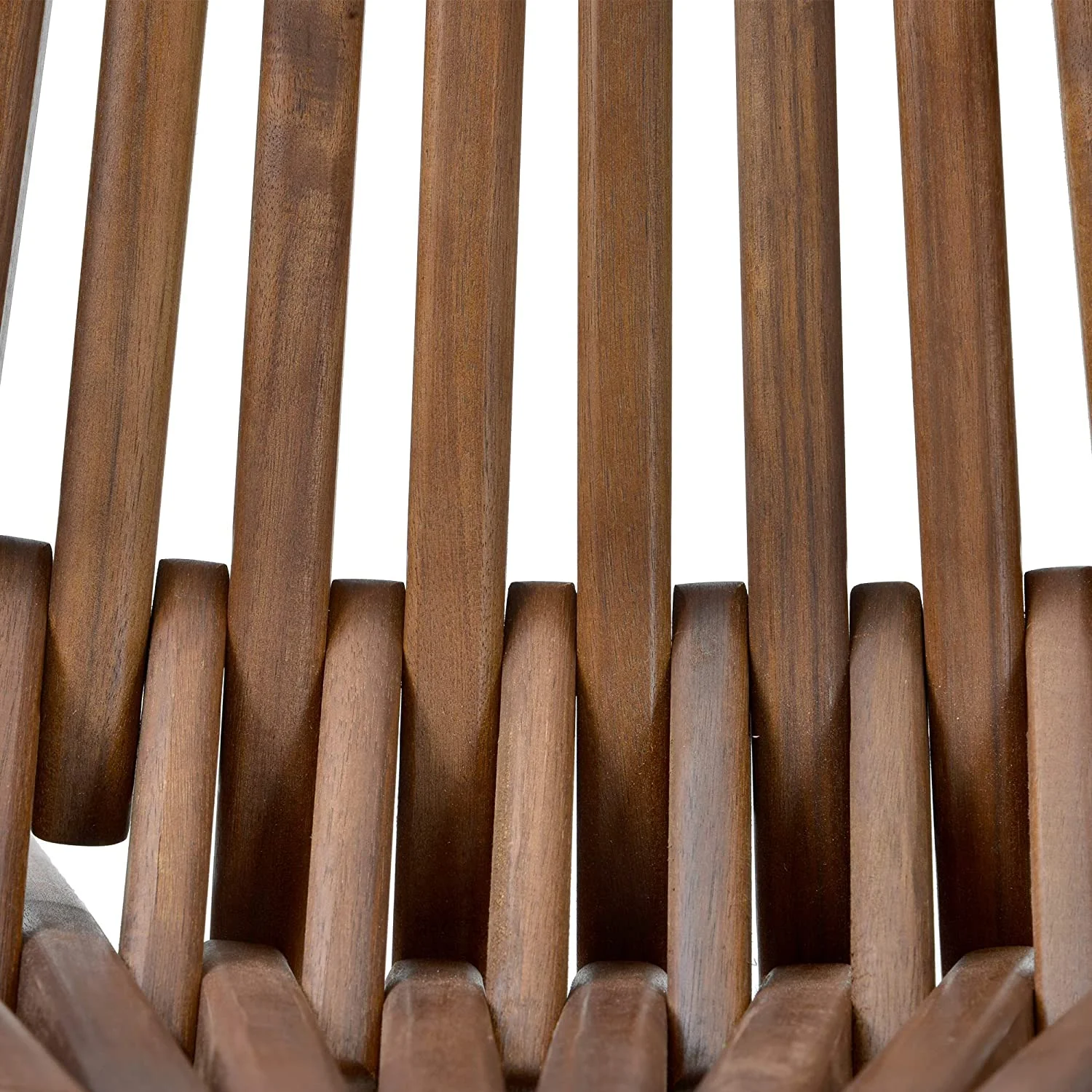 Patio Natural Lounge Chairs Outdoor Folding Wood Chair, Foldable Low Profile Acacia Wood Lounge Chair Perfect for Patio Garden Deck