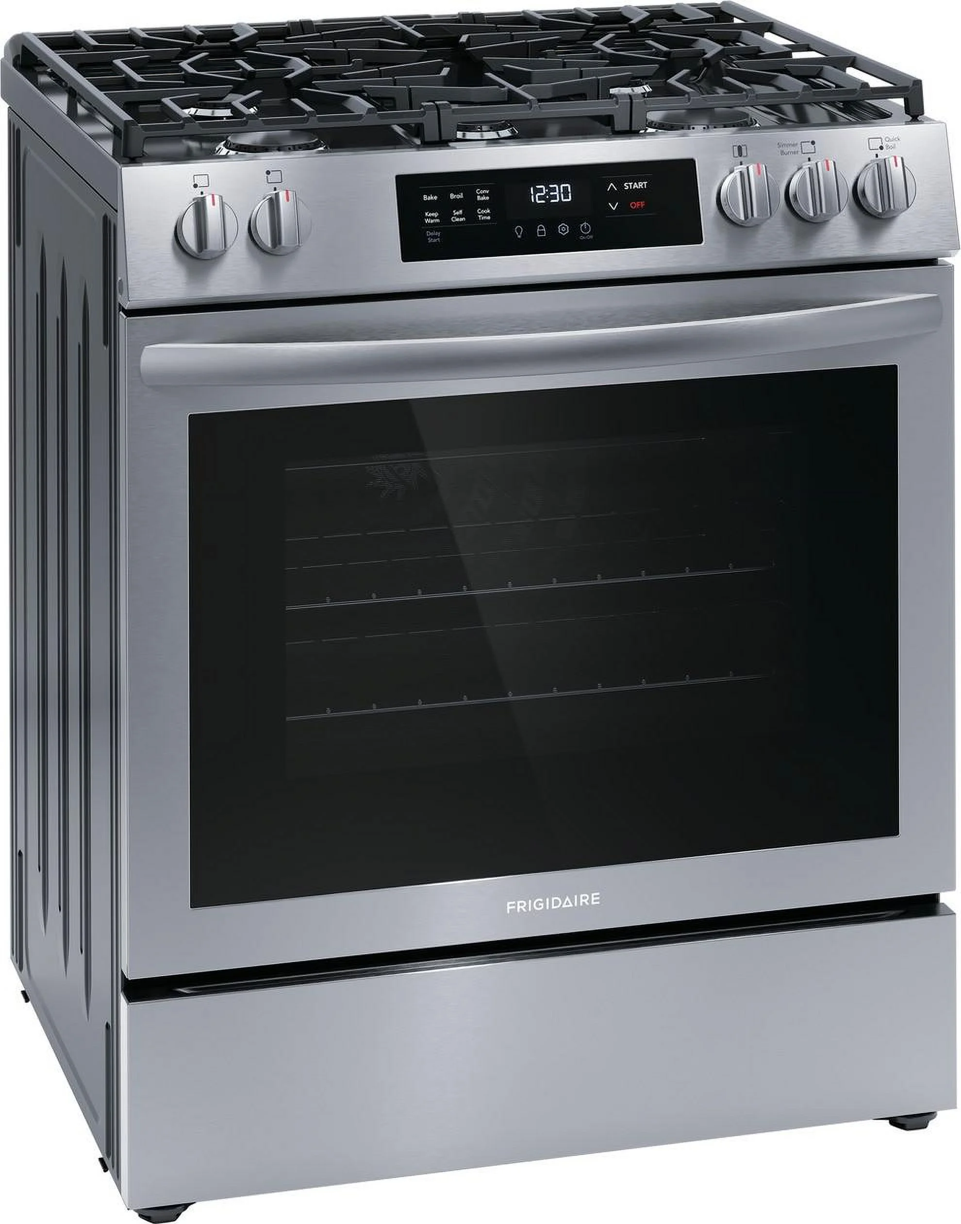 30" Front Control Gas Range with Convection Bake