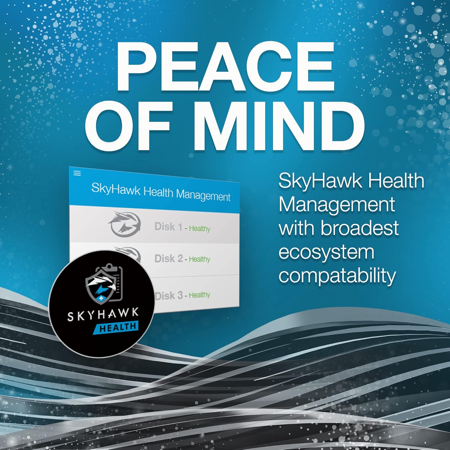 Seagate Skyhawk 8TB Surveillance Hard SATA 6Gb/s 256MB Cache 3.5-Inch Internal Drive-Frustration Free Packaging (ST8000VX0022)