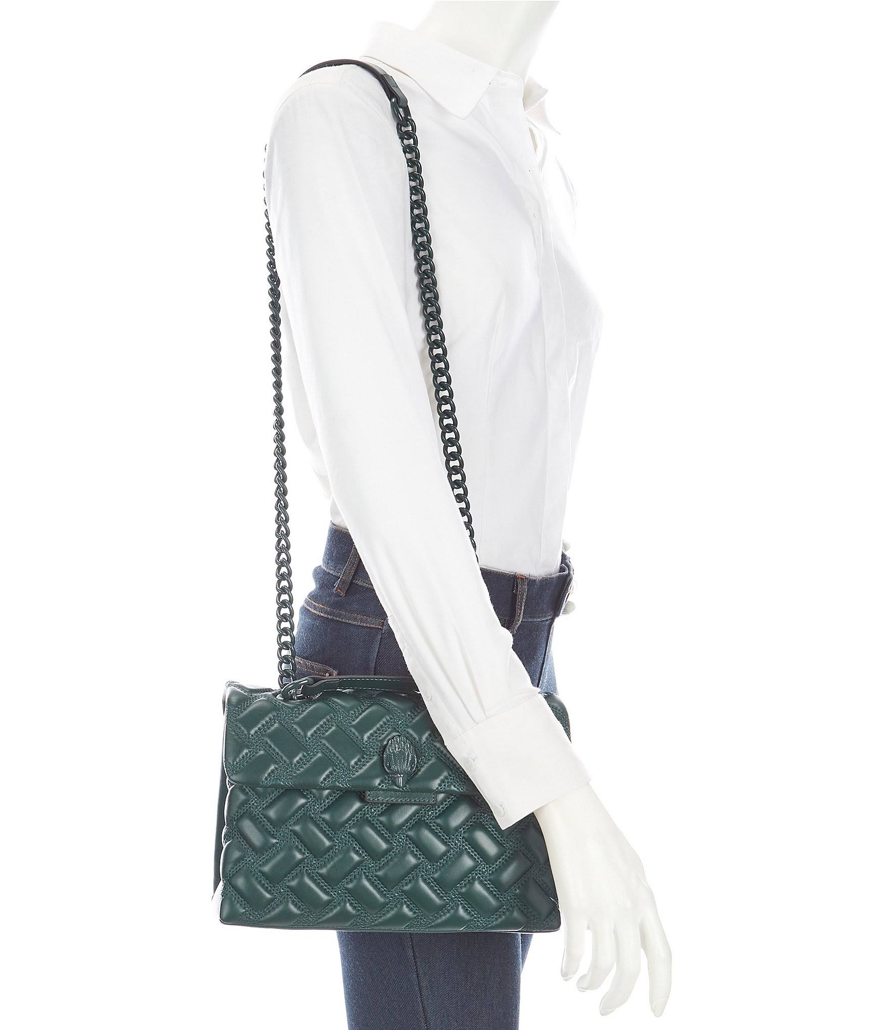 Kurt Geiger London Drench Large Quilted Shoulder Bag - Dark Green