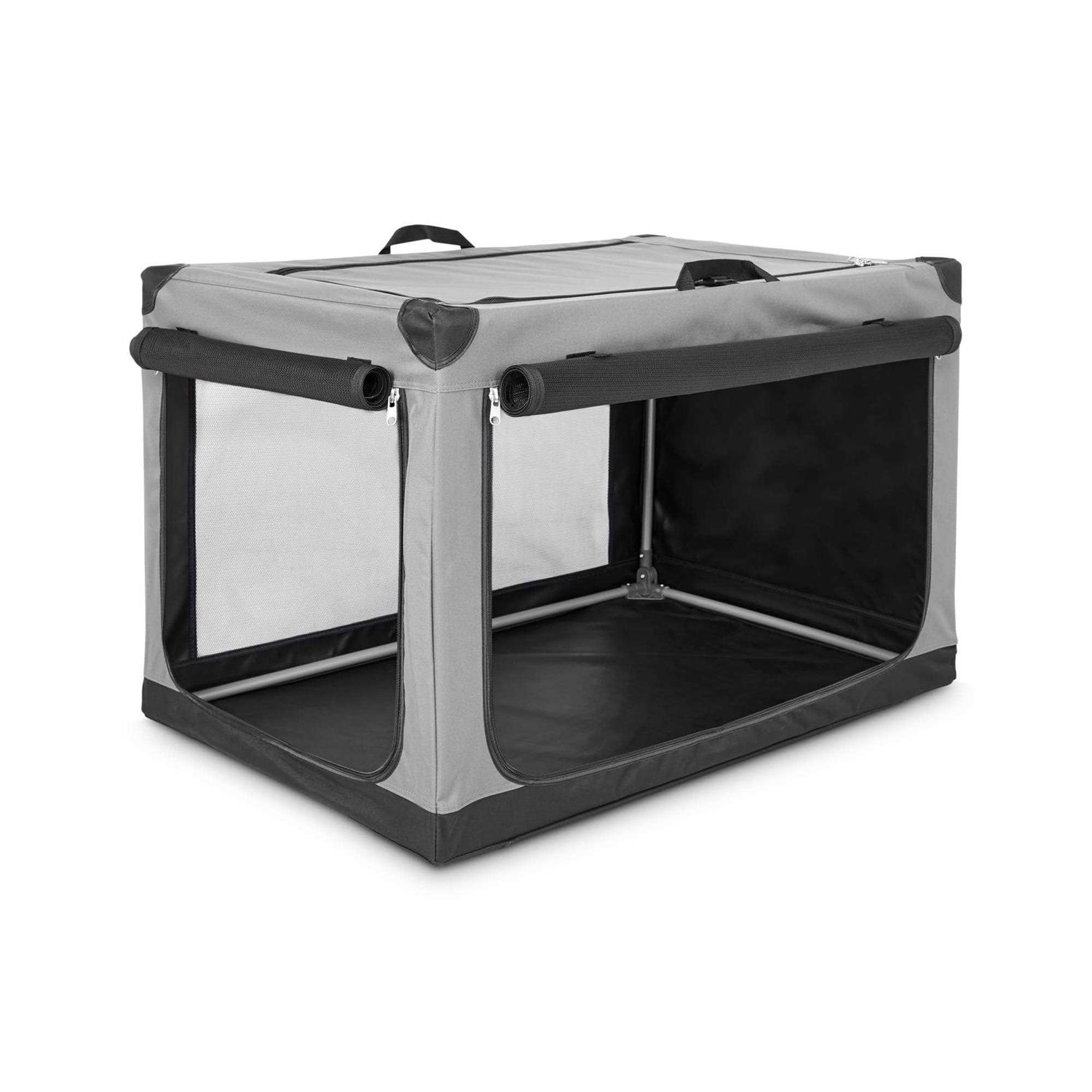 EveryYay Essentials Portable Canvas Dark Grey Dog Crate - Pet Supplies online store