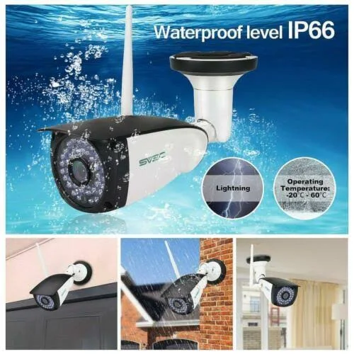 WiFi Camera Outdoor, SV3C Wireless Security Camera, 720p HD Night Vision