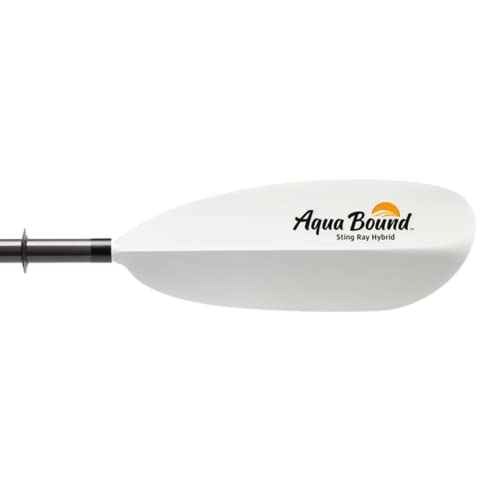AQUA BOUND Sting Ray Hybrid Kayak Paddle - Carbon Shaft/Composite Blade