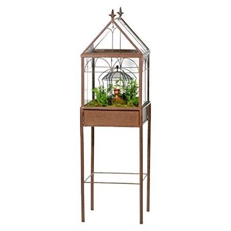 H Potter Wardian Case Terrarium Stand Alone Hp504, Size: Large, Brown