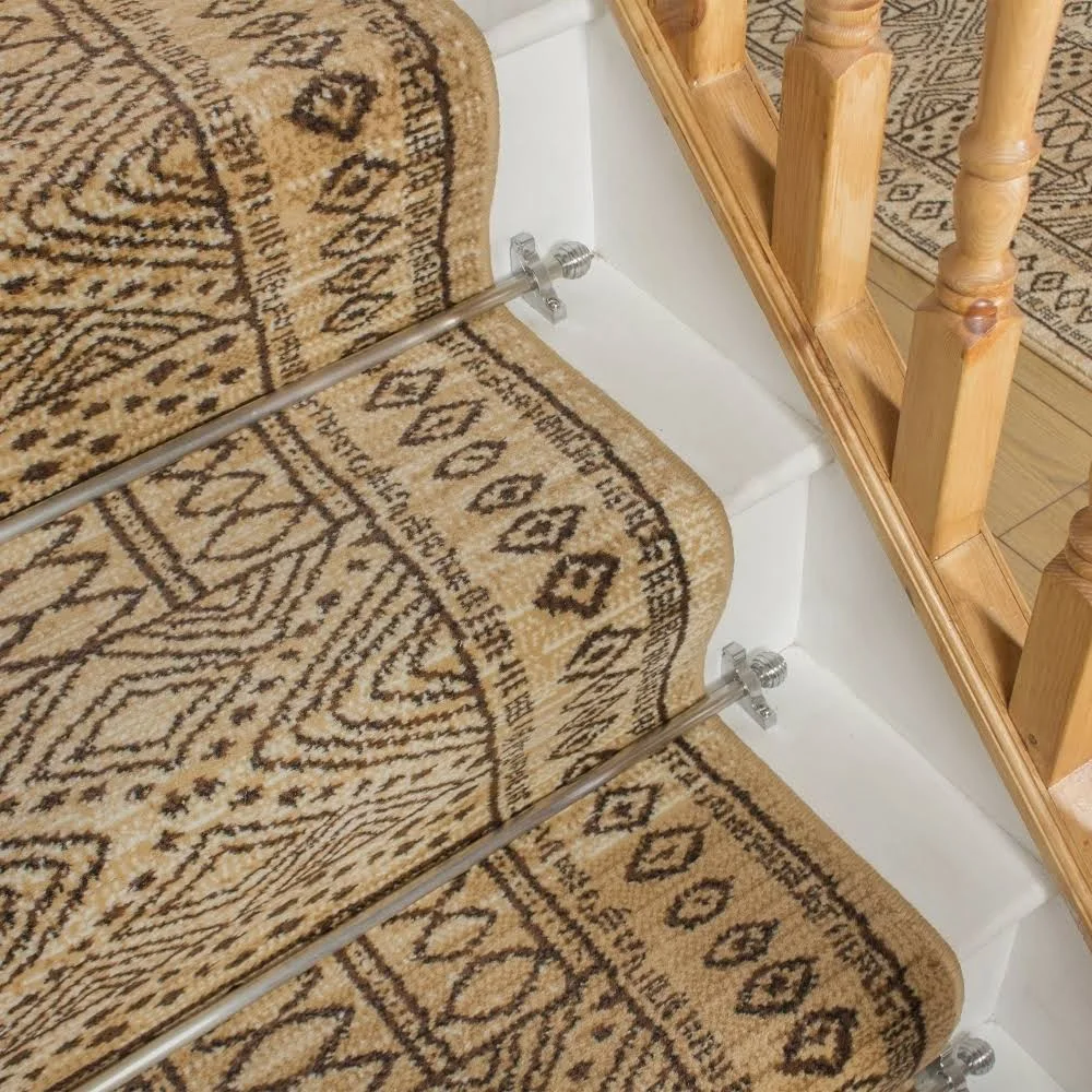runrug USA Afrikans Berber Stair Carpet Runner Length: 20 foot, WI
