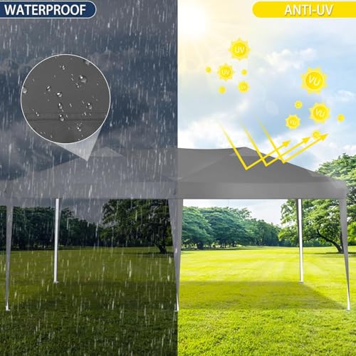 COBIZI Canopy 10x20 Pop Up Canopy Tent with 6 Sidewalls Party Tents for Parties Weddings Backyard Waterproof Canopy Outdoor Commercial Canopy Event