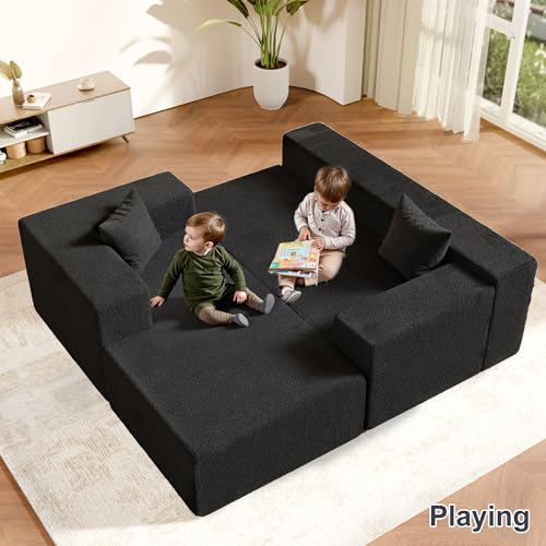 104" Sectional Couches for Living Room, Modular Sectional Sofa with Deep Seat, L-Shape Couch with Chaise, Cloud Couch for Living Room Bedroom