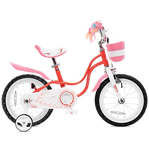 Royalbaby Princess Girls Kids Bike 12 14 16 18 20 Inch Children Bicycle with Basket for Age 3-12 Years