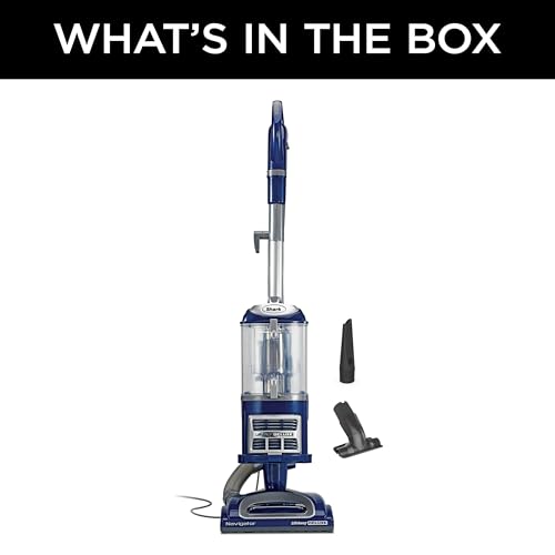 Shark Upright Vacuum, Navigator Lift-Away Deluxe with Large Dust Cup Capacity, HEPA Filter, Swivel Steering, Upholstery Tool & Crevice Tool, Blue