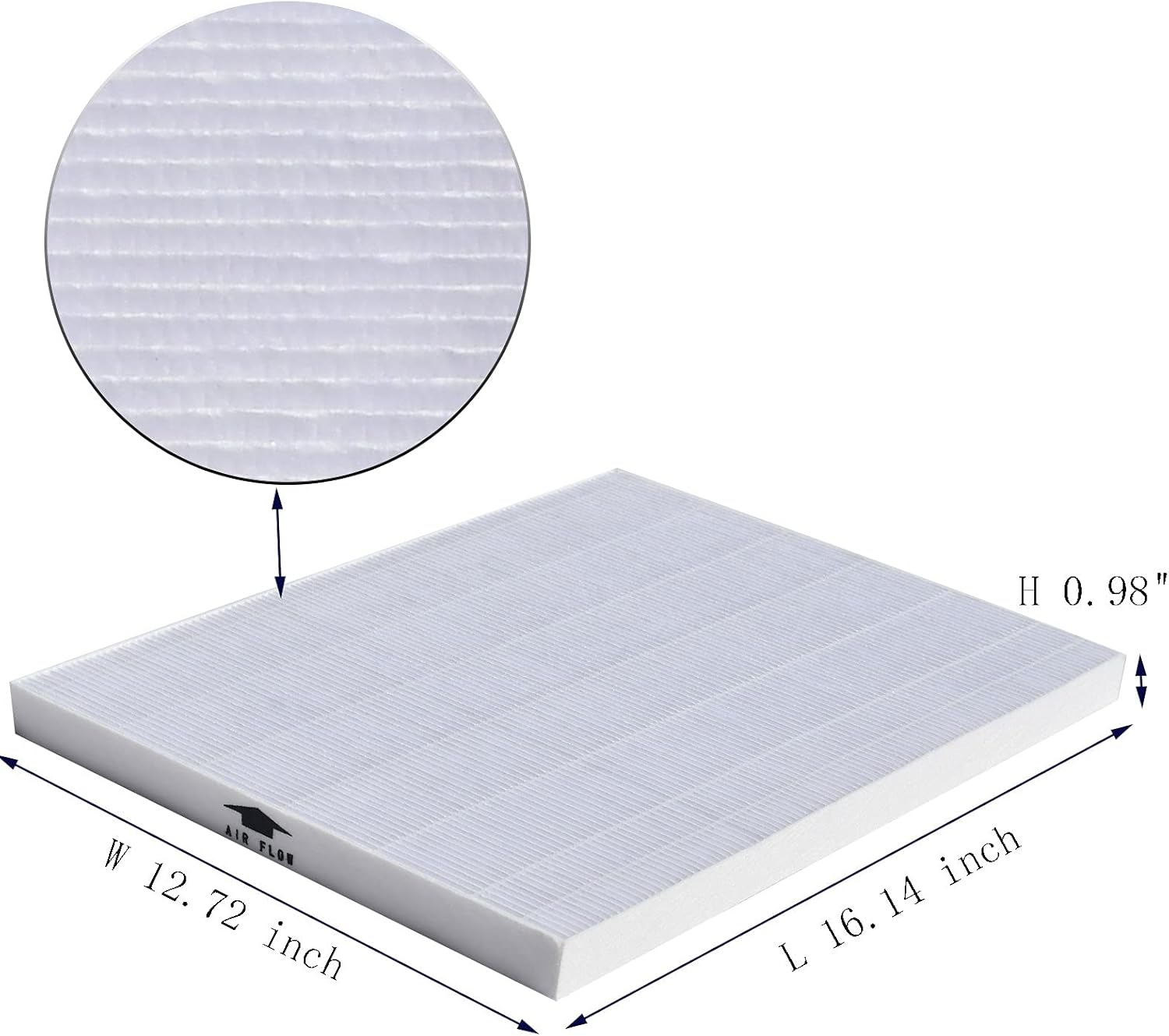 2 Sets 116130 Replacement Filter H for Winix 5500-2F Air Purifier and Winix AM80 True HEPA Air Purifier