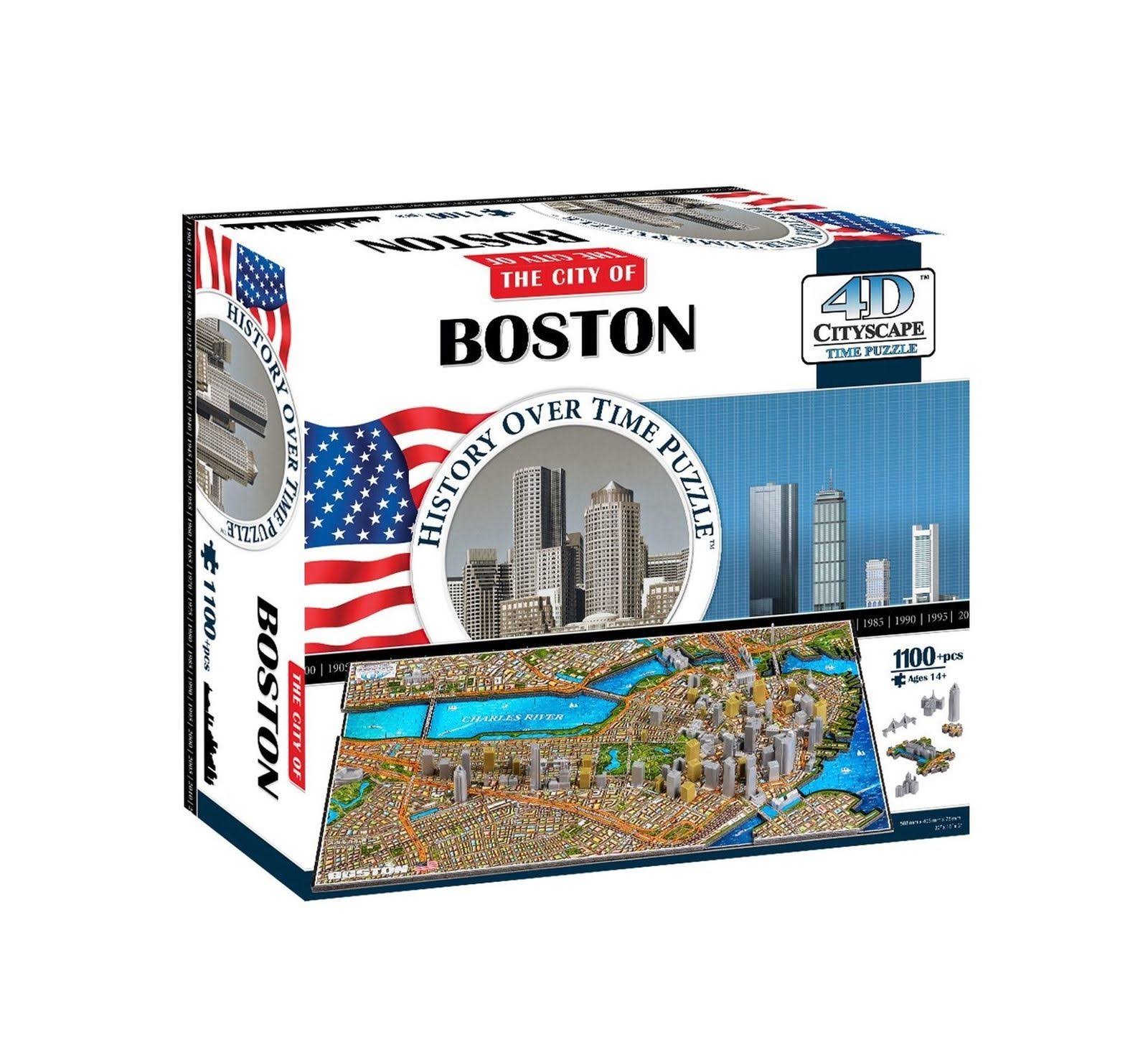 4D Cityscape Puzzle - Boston, USA