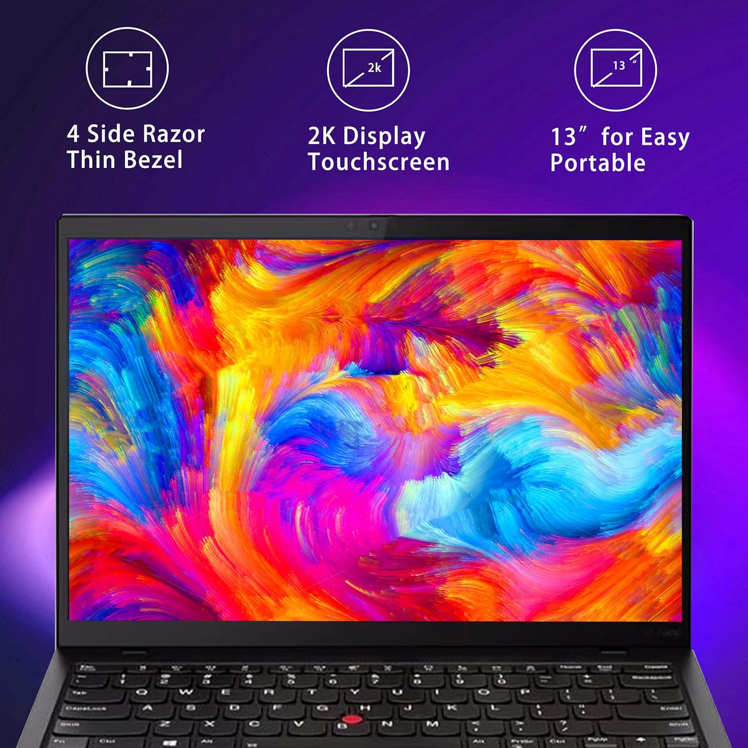 Lenovo ThinkPad X1 Nano Business Laptop, 13” 2K Touchscreen, Intel Core i7 1180G7 Processor, 16GB RAM, 512GB SSD, Fingerprint Reader, Backlit KB