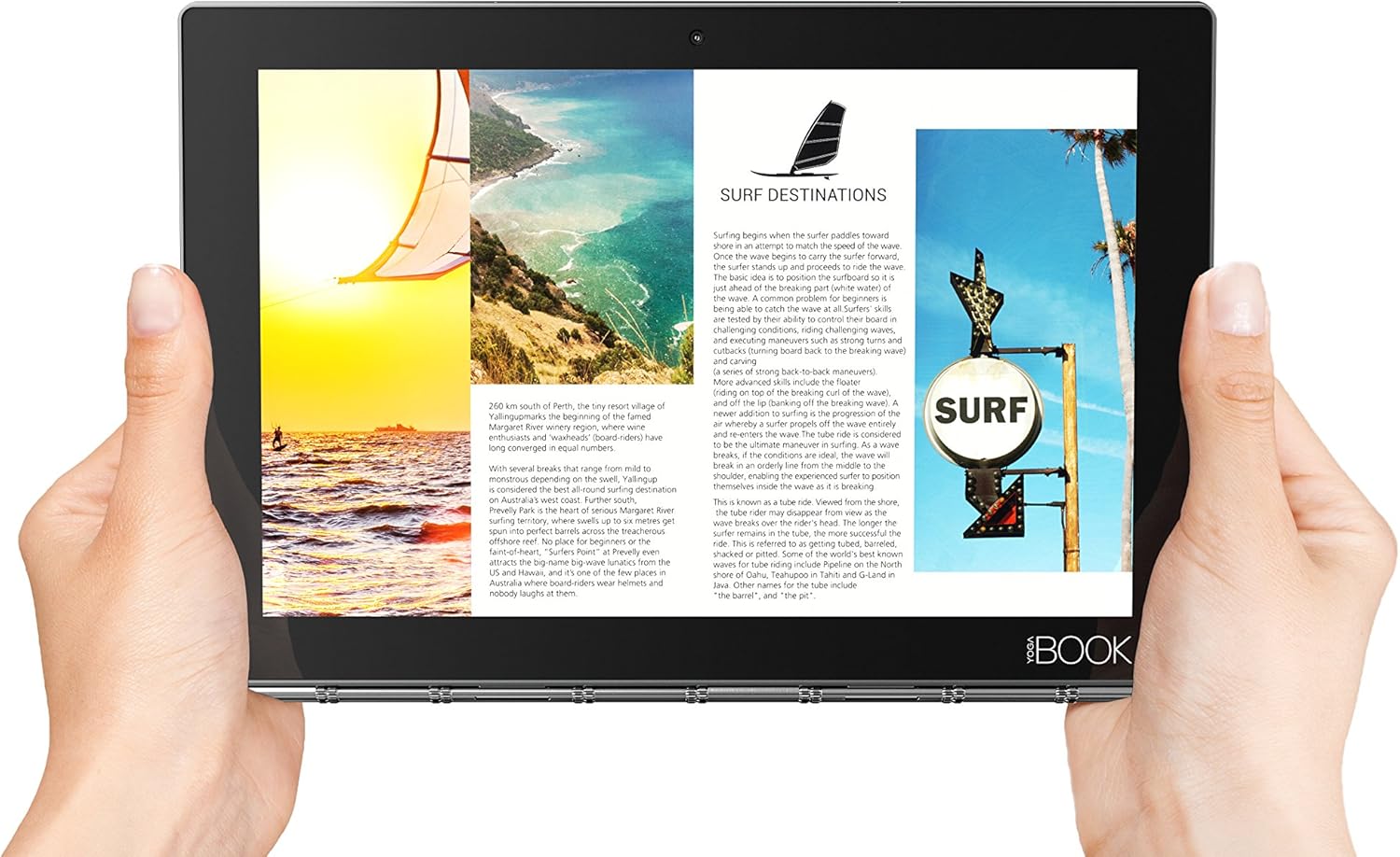 Lenovo Yoga Book - FHD 10.1" Android Tablet - 2 in 1 Tablet (Intel Atom x5-Z8550 Processor, 4GB RAM, 64GB SSD), Gunmetal, ZA0V0035US