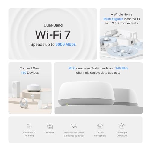 TP-Link Deco X55 AX3000 WiFi 6 Mesh System - Covers up to 6500 Sq.Ft, Replaces Wireless Router and Extender, 3 Gigabit Ports per Unit
