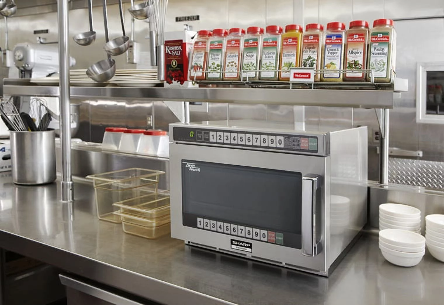 SHARP RCD1200M Stainless Steel Commercial Professional Microwave Oven 0.75 cu ft