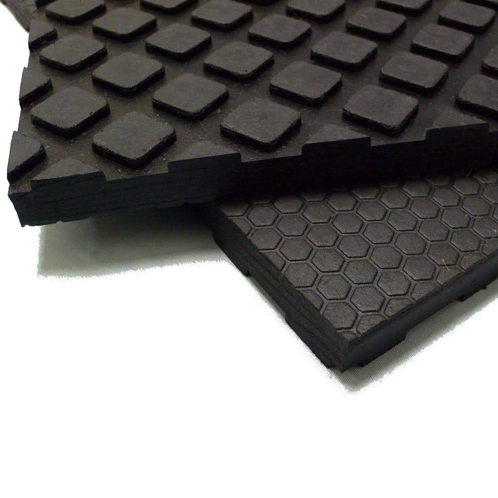 Rubber-Cal Maxx-Tuff 1/2 in. x 48 in. x 72 in. Black Heavy Duty Rubber Floor Protection Mat
