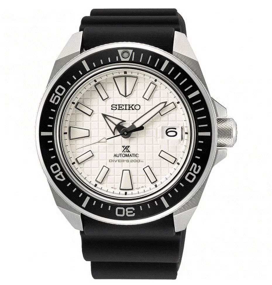 Seiko  SRPE37 Men's Automatic Prospex Black Silicone Strap Watch 44mm - Curated Treasures Market