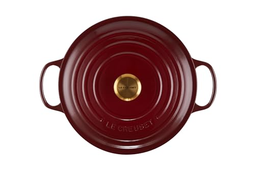 Le Creuset Enameled Cast Iron Signature Round Dutch Oven, 5.5 qt., Cerise